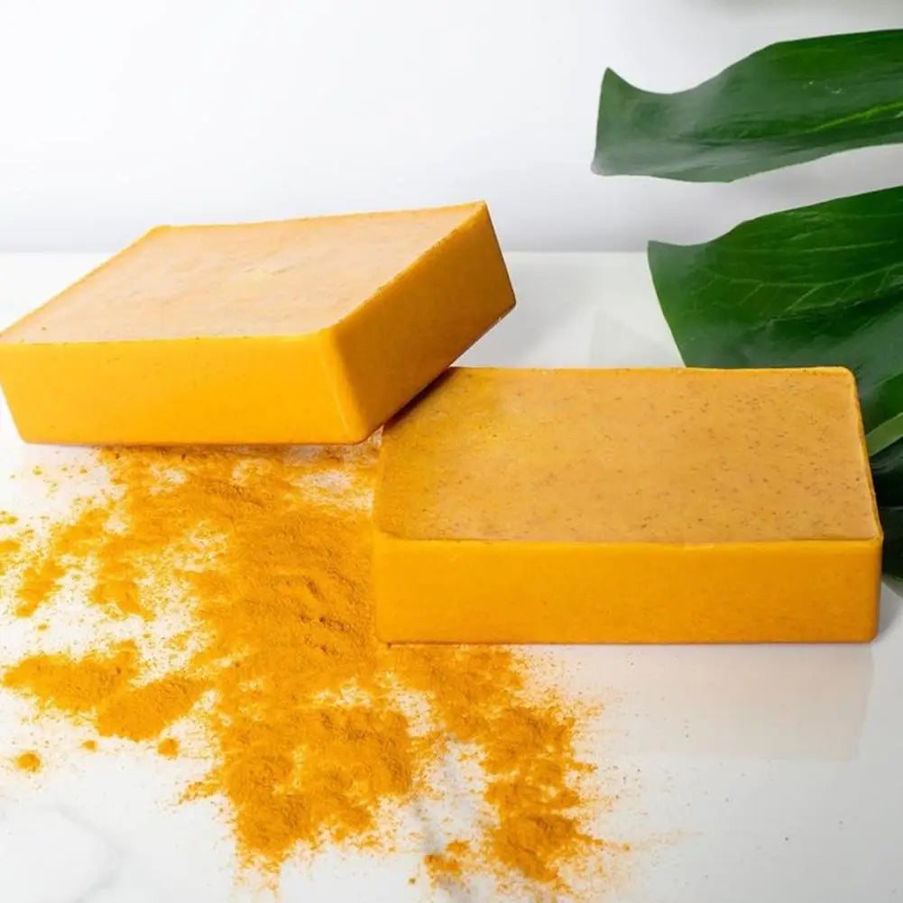 Essential Turmeric Soap Skin Brightening, Deep Cleansing, And Moisturizing Bar Turmeric Lemon Kojic Soap, Glowing Skin Best Soap